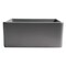 Alfi Brand Gray Matte Smooth Apron 24" x 18" Single Bowl Fireclay Farm Sink ABF2418-GM - alternate 3